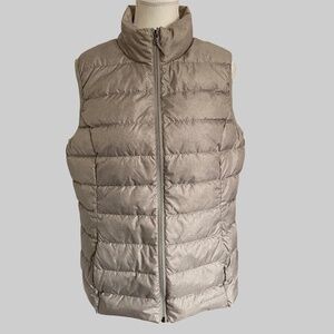 Eddie Bauer Womens Grey EB650 Cirruslite Down Lightweight Vest- Sz- L